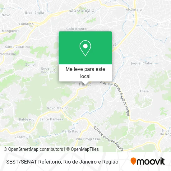 SEST/SENAT Refeitorio mapa