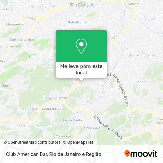 Club American Bar mapa