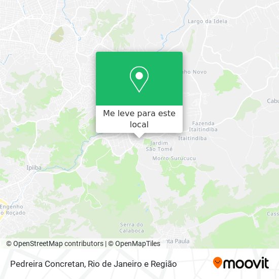 Pedreira Concretan mapa