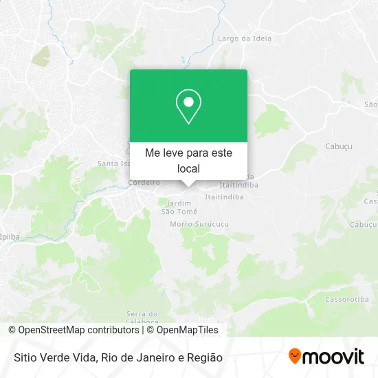 Sitio Verde Vida mapa