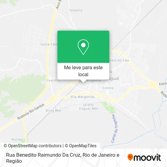 Rua Benedito Raimundo Da Cruz mapa