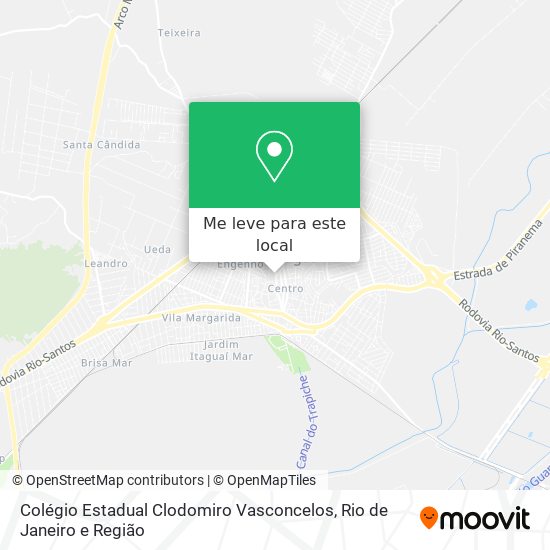 Colégio Estadual Clodomiro Vasconcelos mapa