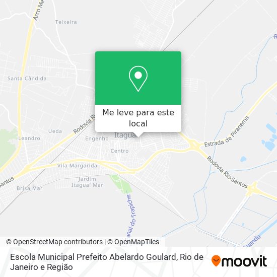 Escola Municipal Prefeito Abelardo Goulard mapa