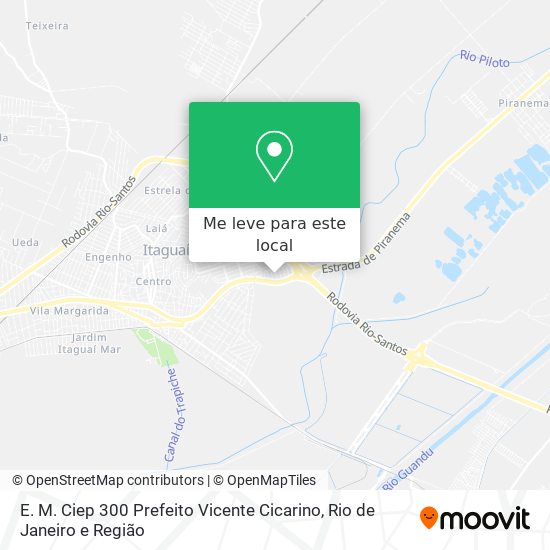 E. M. Ciep 300 Prefeito Vicente Cicarino mapa