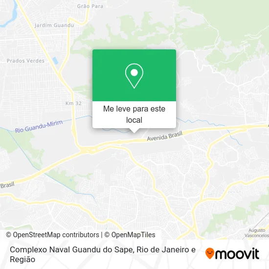 Complexo Naval Guandu do Sape mapa