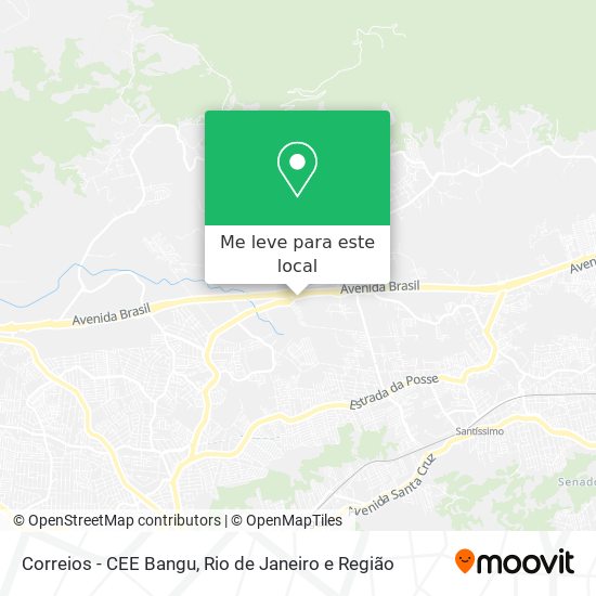 Correios - CEE Bangu mapa