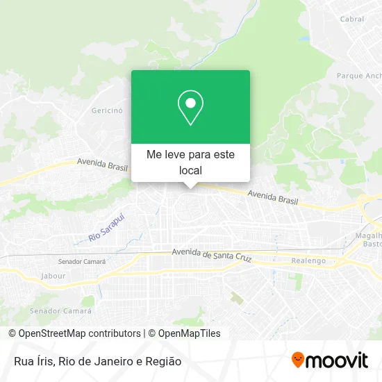 Rua Íris mapa
