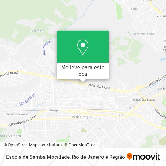 Escola de Samba Mocidade mapa