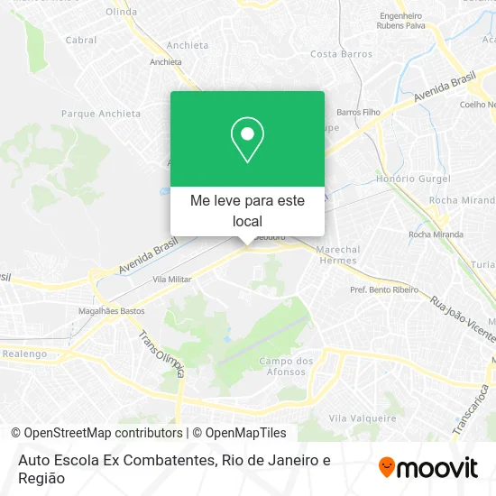 Auto Escola Ex Combatentes mapa