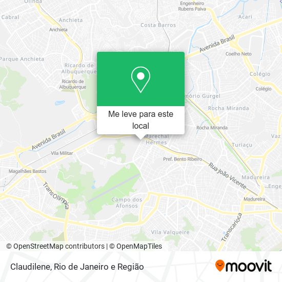 Claudilene mapa