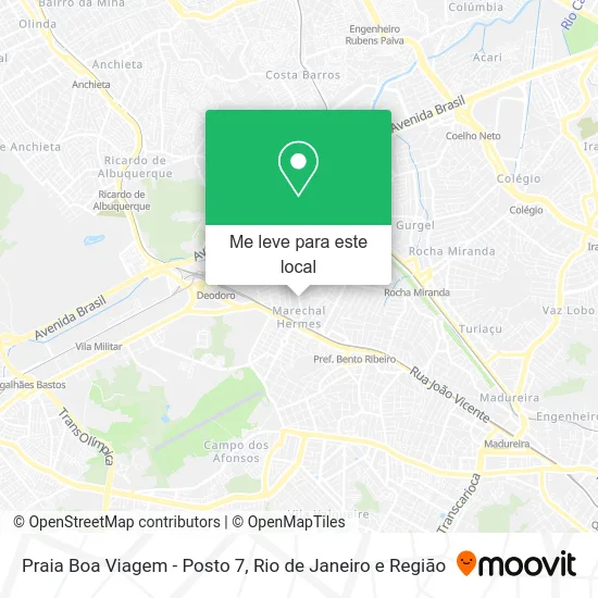 Praia Boa Viagem - Posto 7 mapa