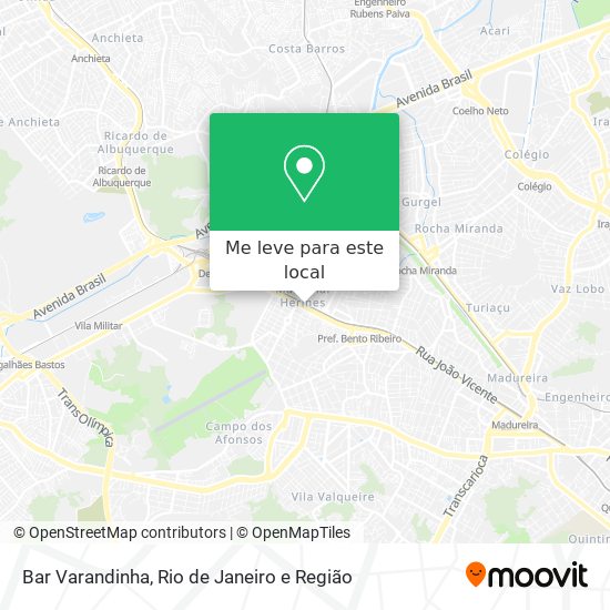 Bar Varandinha mapa