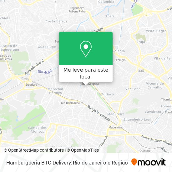 Hamburgueria BTC Delivery mapa