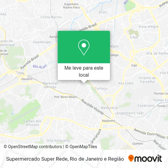 Supermercado Super Rede mapa