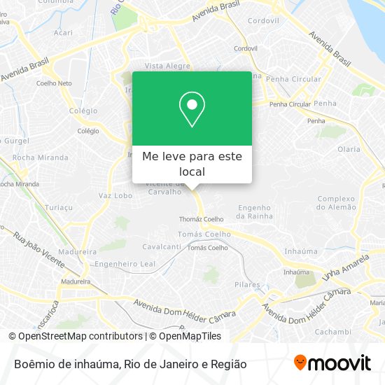 Boêmio de inhaúma mapa