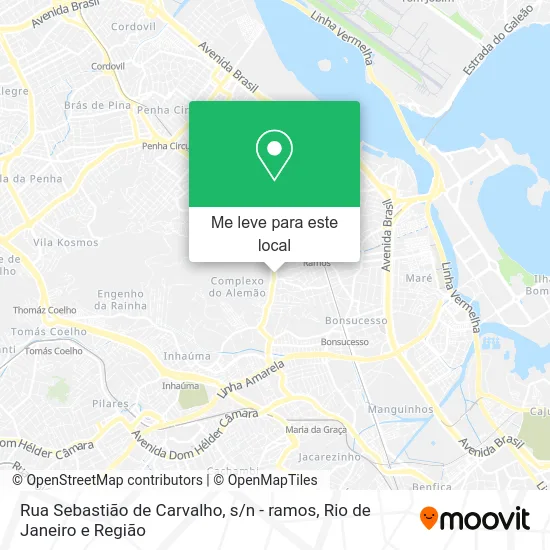 Rua Sebastião de Carvalho, s / n - ramos mapa