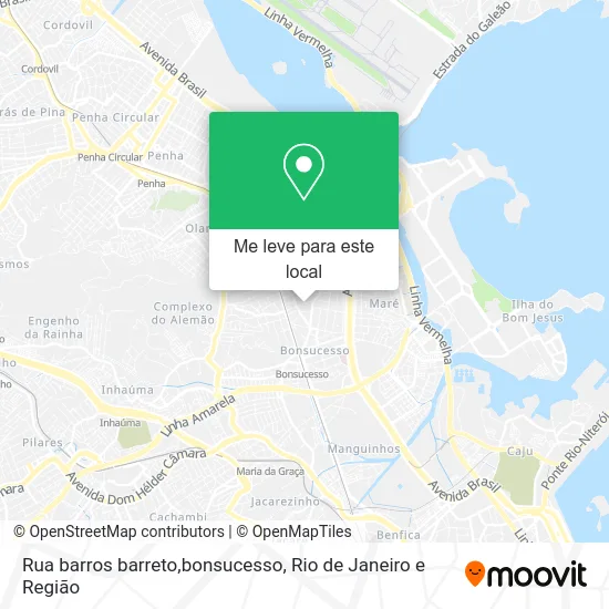 Rua barros barreto,bonsucesso mapa