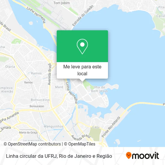 Linha circular da UFRJ mapa