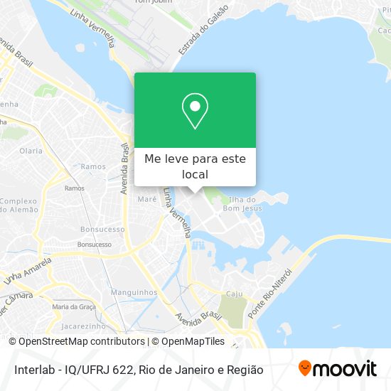 Interlab - IQ/UFRJ 622 mapa