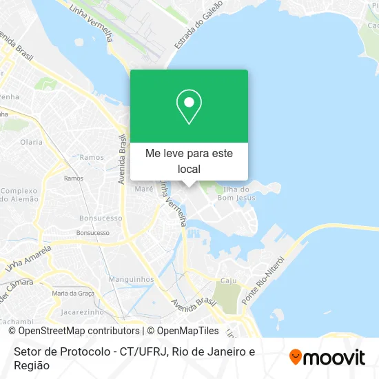 Setor de Protocolo - CT/UFRJ mapa