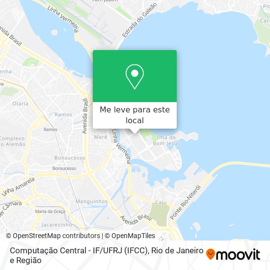 Computação Central - IF / UFRJ (IFCC) mapa