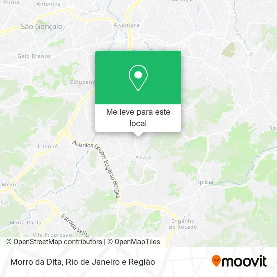 Morro da Dita mapa