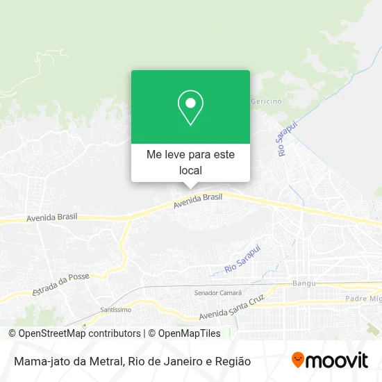 Mama-jato da Metral mapa