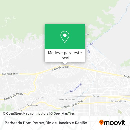 Barbearia Dom Petrux mapa