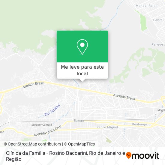 Clínica da Família - Rosino Baccarini mapa