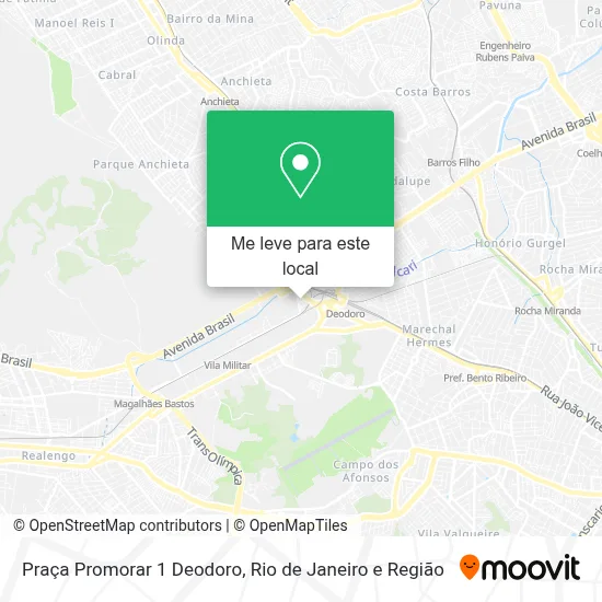 Praça Promorar 1 Deodoro mapa