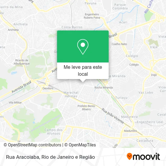 Rua Aracoiaba mapa