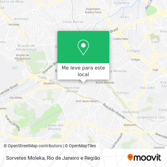 Sorvetes Moleka mapa