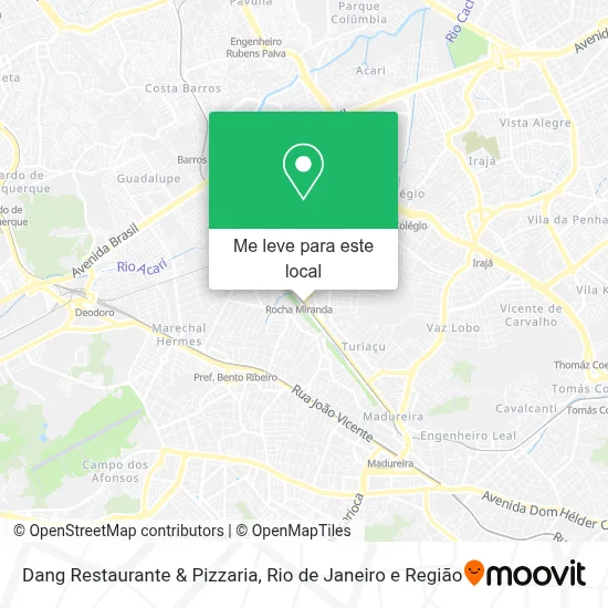 Dang Restaurante & Pizzaria mapa