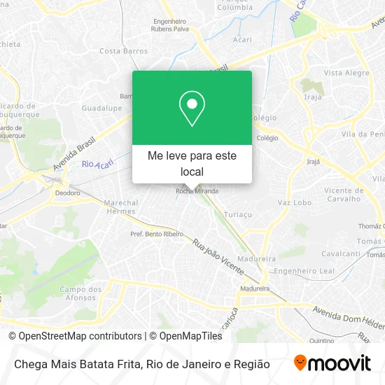 Chega Mais Batata Frita mapa