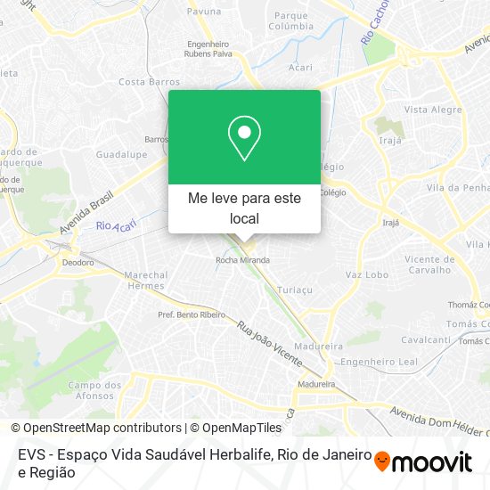 EVS - Espaço Vida Saudável Herbalife mapa