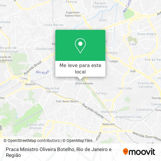 Praca Ministro Oliveira Botelho mapa