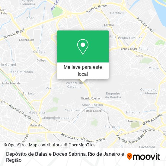 Depósito de Balas e Doces Sabrina mapa