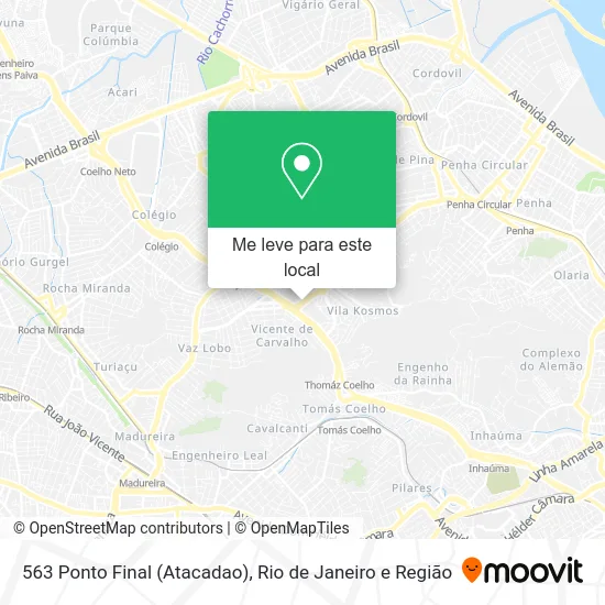 563 Ponto Final (Atacadao) mapa