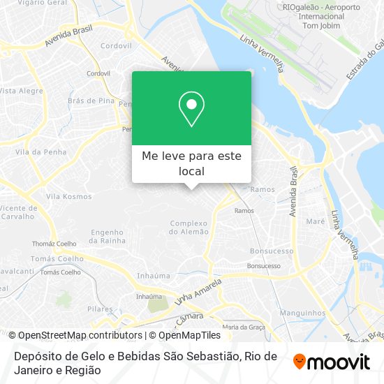 Depósito de Gelo e Bebidas São Sebastião mapa