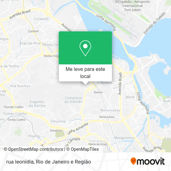 rua leonidia mapa