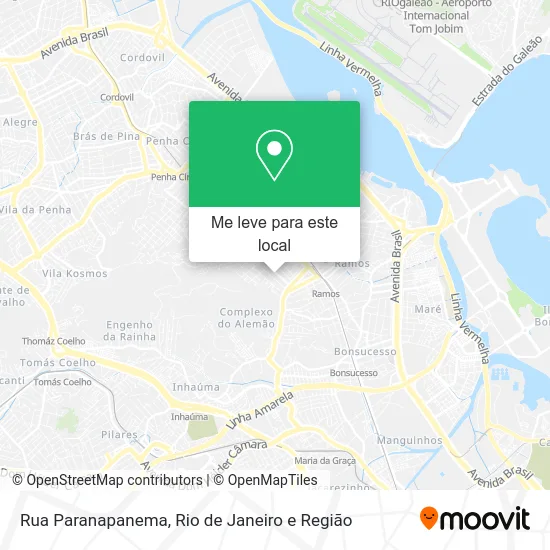 Rua Paranapanema mapa