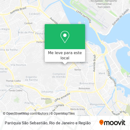 Paróquia São Sebastião mapa