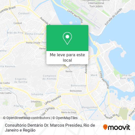 Consultório Dentário Dr. Marcos Presideu mapa
