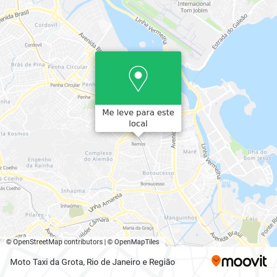 Moto Taxi da Grota mapa