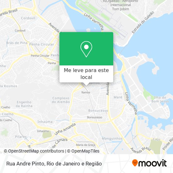 Rua Andre Pinto mapa