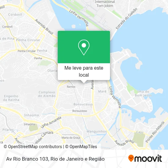 Av Rio Branco 103 mapa