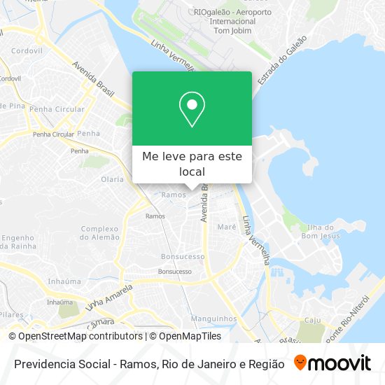 Previdencia Social - Ramos mapa