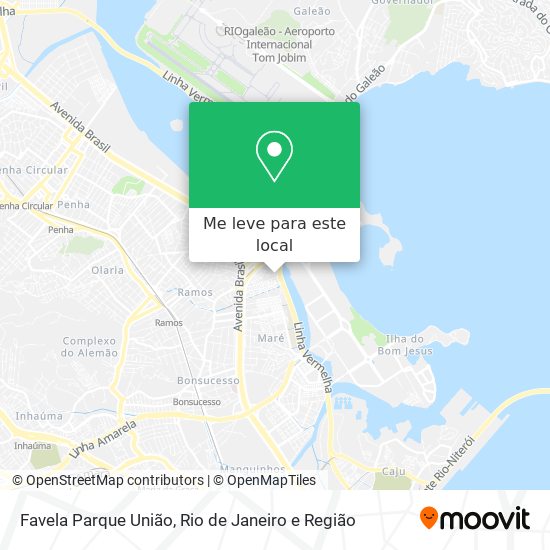 Favela Parque União mapa