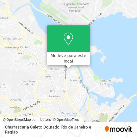 Churrascaria Galeto Dourado mapa