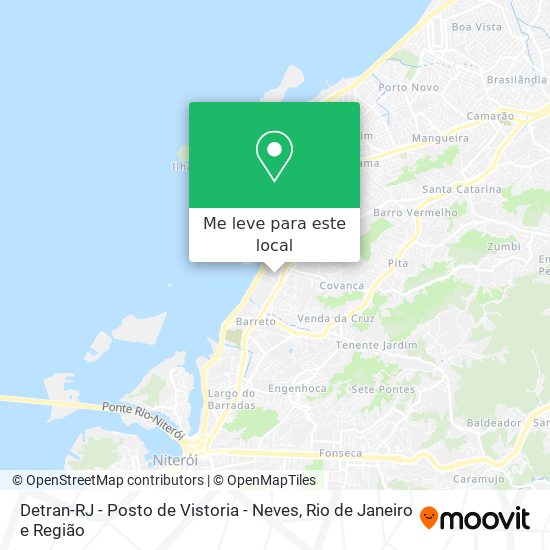 Detran-RJ - Posto de Vistoria - Neves mapa